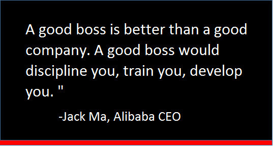 A bad job with a Good Boss is Better than a Good Job with a bad boss